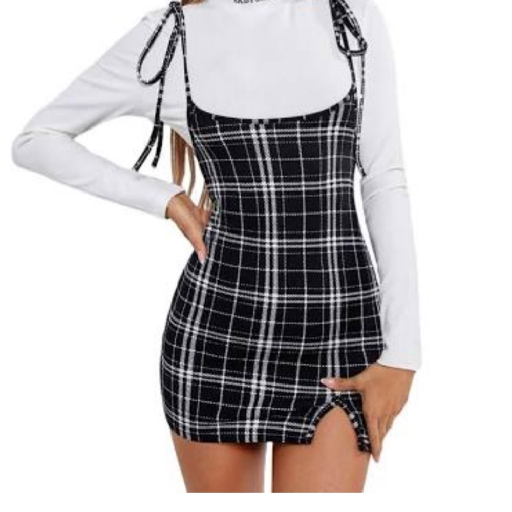 Plain Overall Dress